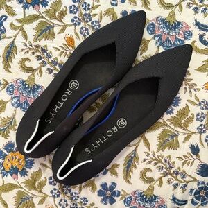 Rothy's Black Pointed Flats
